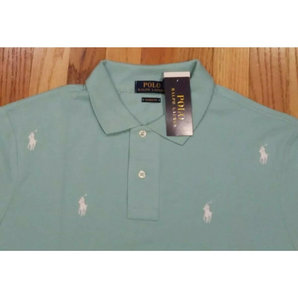 Ralph Lauren Men's Allover Pony Classic Fit Shirt - Picture 3 of 6